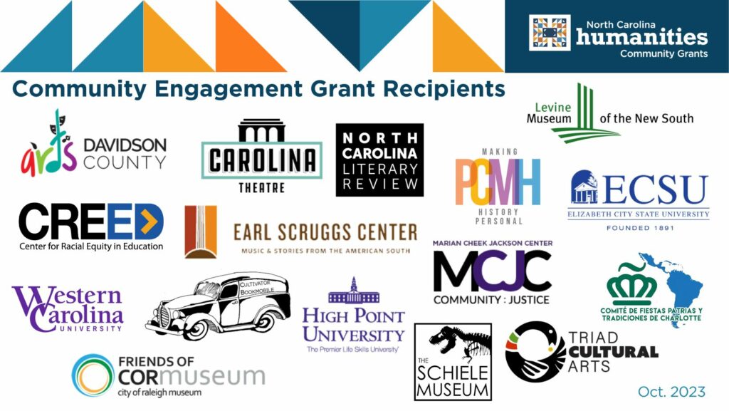 NC Humanities Awards Over $50,000 in Grants to 16 Cultural Organizations